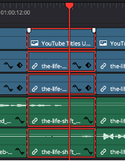 A screenshot demonstrating how to make editing jump cuts