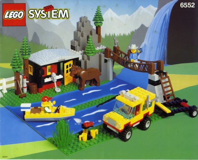 LEGO 6552 Rocky River Retreat | Brickset
