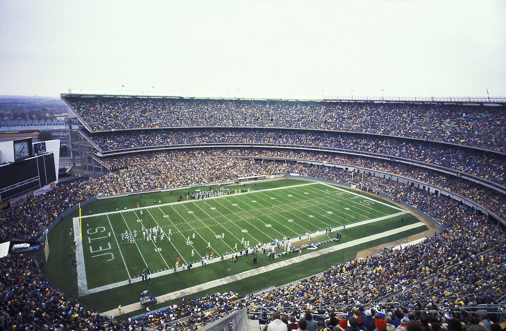 Shea Stadium - Football | Rare image of Shea Stadium in the … | Flickr