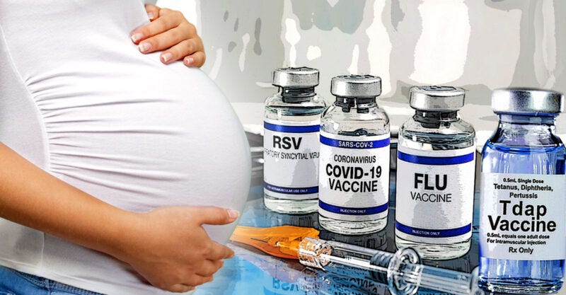 pregnant covid rsv flu vaccines feature