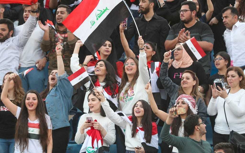 Iraqis celebrate soccer win against Iran as symbolic victory | The Times of  Israel