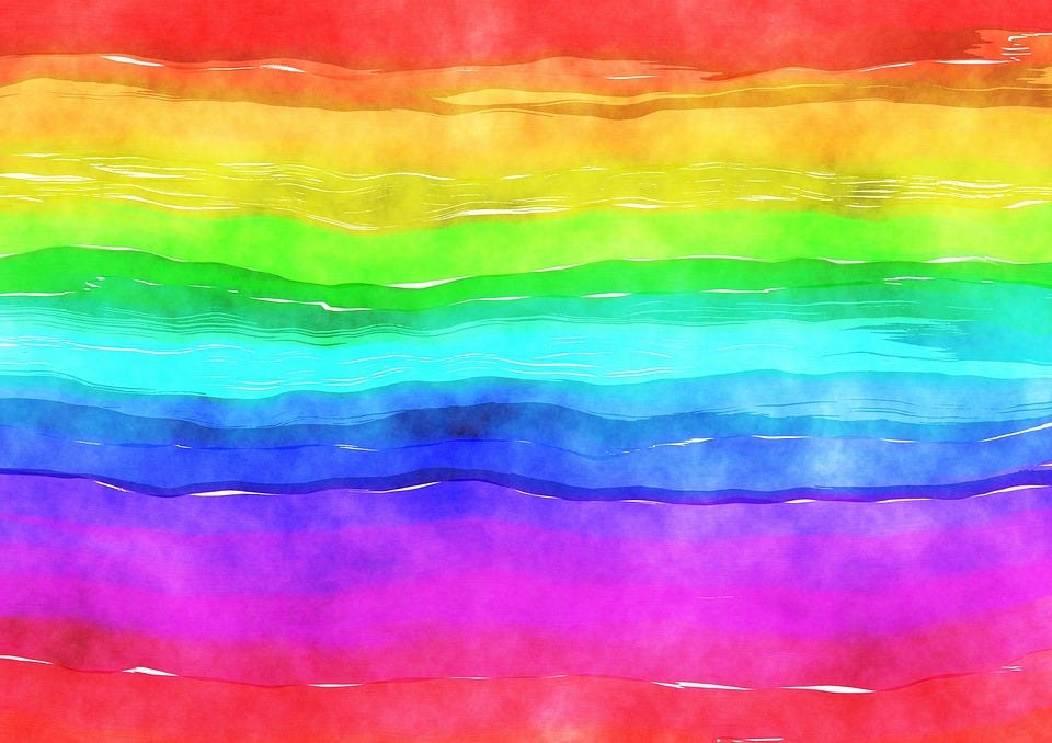 Free Stripes Rainbow illustration and picture