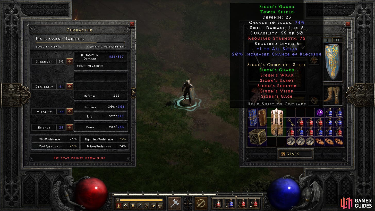 Stat Points - Builds Overview - Characters | Diablo II: Resurrected | Gamer  Guides®