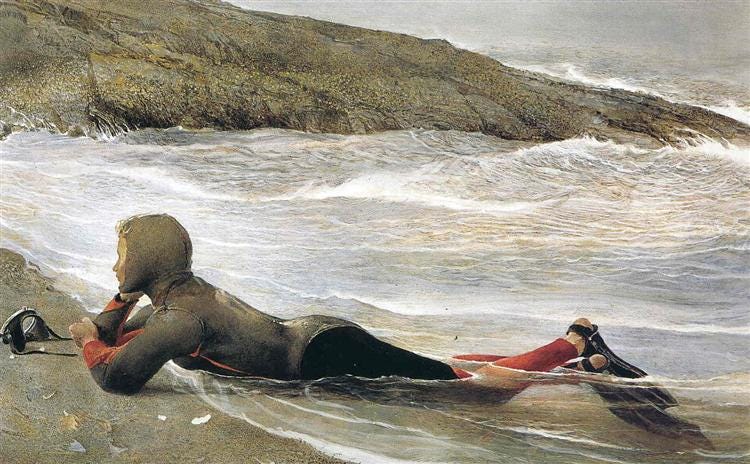 Scuba, 1994 - Andrew Wyeth