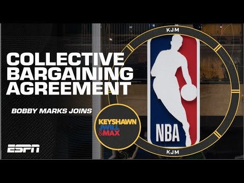 Bobby Marks details NBA & NBPA agreeing on NEW collective bargaining  agreement | KJM - YouTube