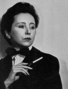 Anais Nin in tux smoking