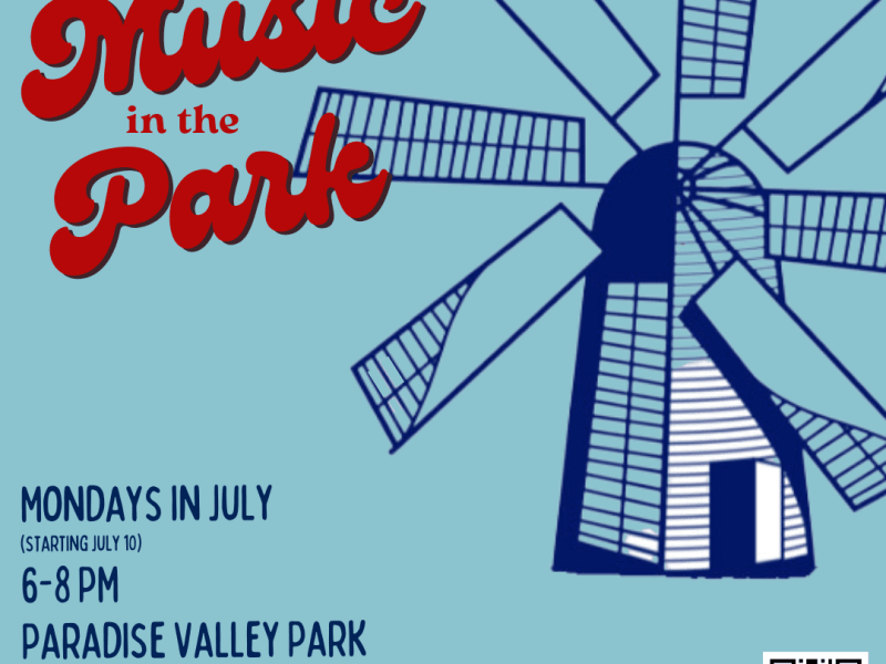 ‘Music In The Park’ coming to Paradise Valley Park in July