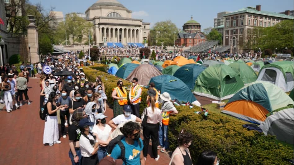Columbia University suspends students involved in Pro-Palestinian protests  after their refusal to clear on-campus encampments - BusinessToday