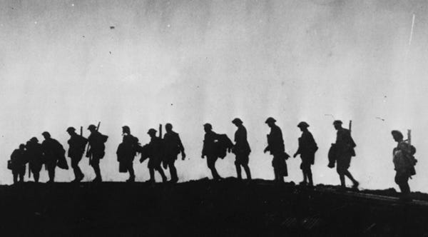 The study of English Literature was largely a response to the barbarism of WWI
