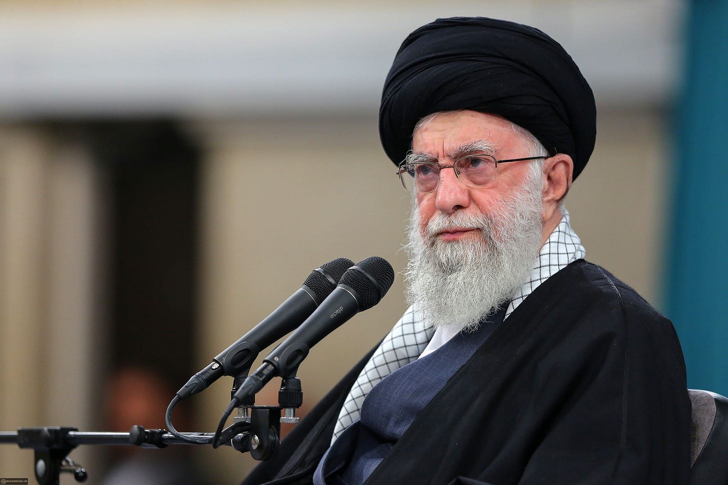 Iran's supreme leader Ali Khamenei, pictured on April 7, has already vowed to attack Israel