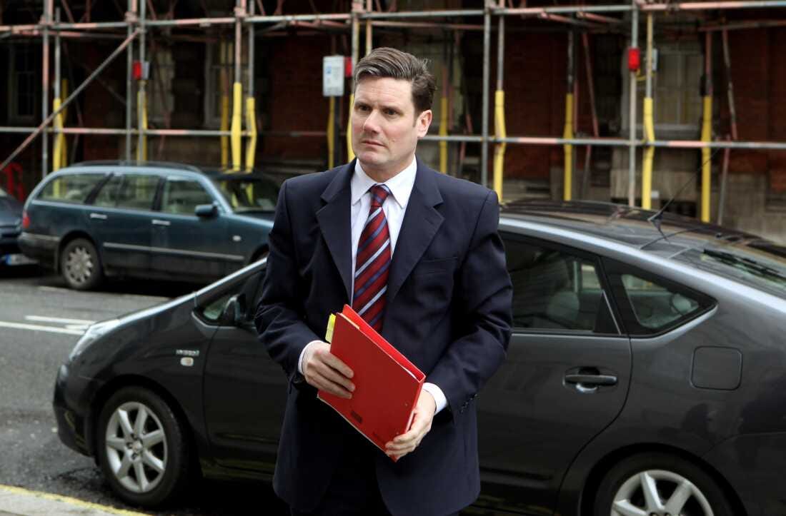 Then-director of public prosecutions, Keir Starmer, arrives at a radio studio on Feb, 25, 2010, in London.
