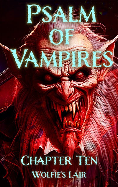 Psalm of Vampires: Wolfie's Lair. Illustration of Wolfie's face