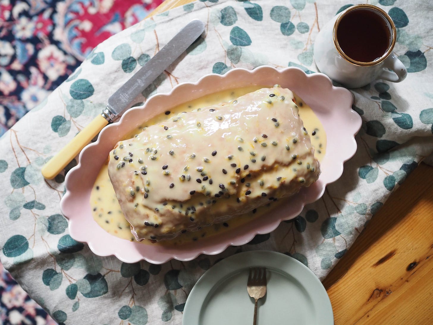 Passionfruit and Macadamia Oil Cake