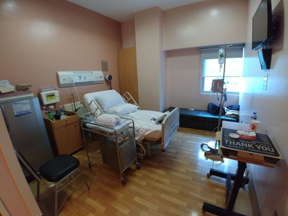 Private room at St. Luke's Medical Center BGC