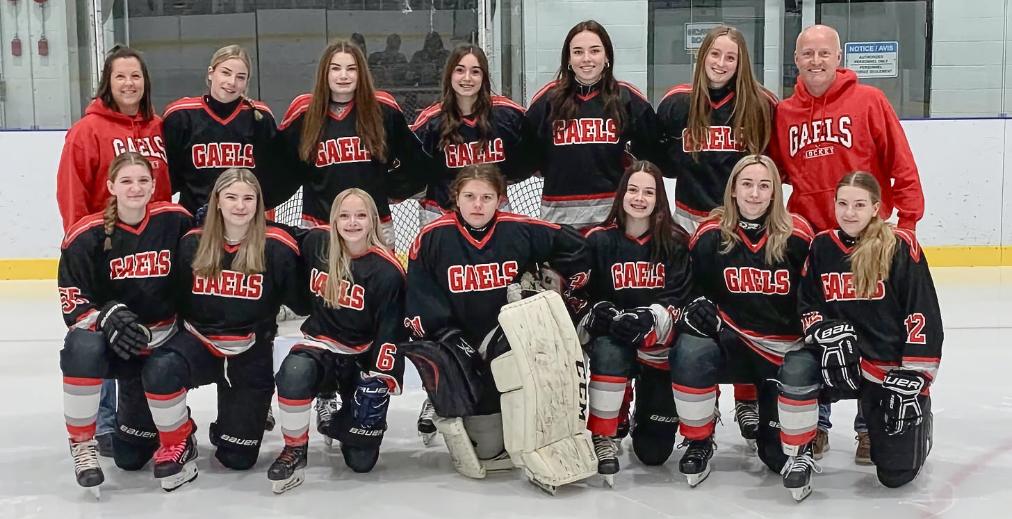 GDHS girls hockey team
