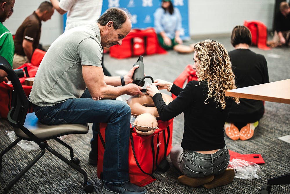 American Heart Association and New York Jets Provide CPR and AED Training to Local Schools