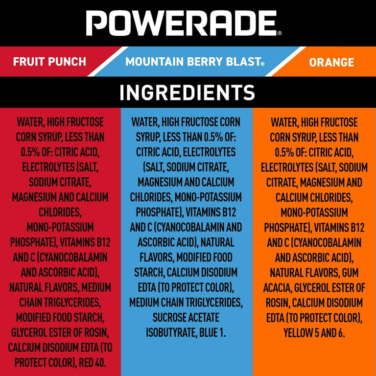 POWERADE Variety Pack Sports Drink, 12 Fl Oz (Pack Of 24), 51% OFF