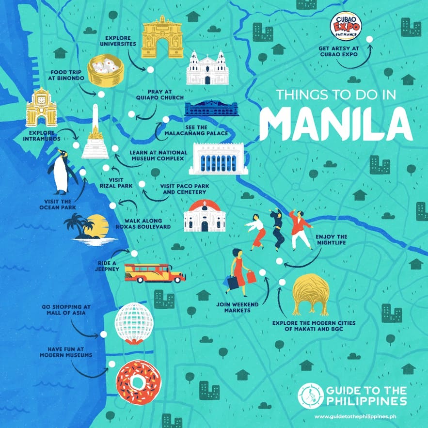 Travel Guide to Manila: Itinerary + Where to Stay + What to Do | Guide to  the Philippines