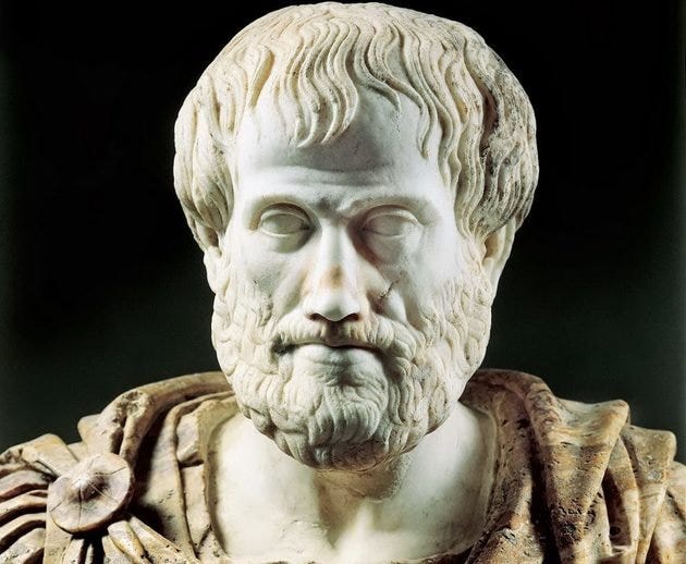 Busto em homenagem a Aristóteles