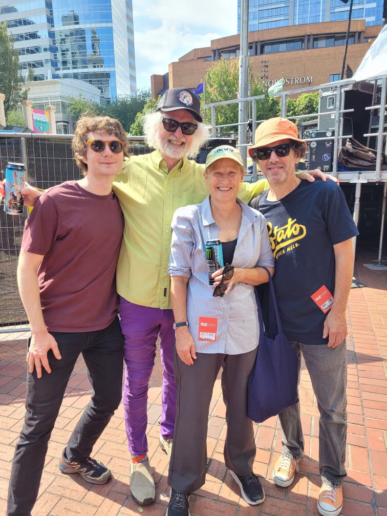 Me, Scott McCaughey, and Georgia and Ira from Yo La Tengo.