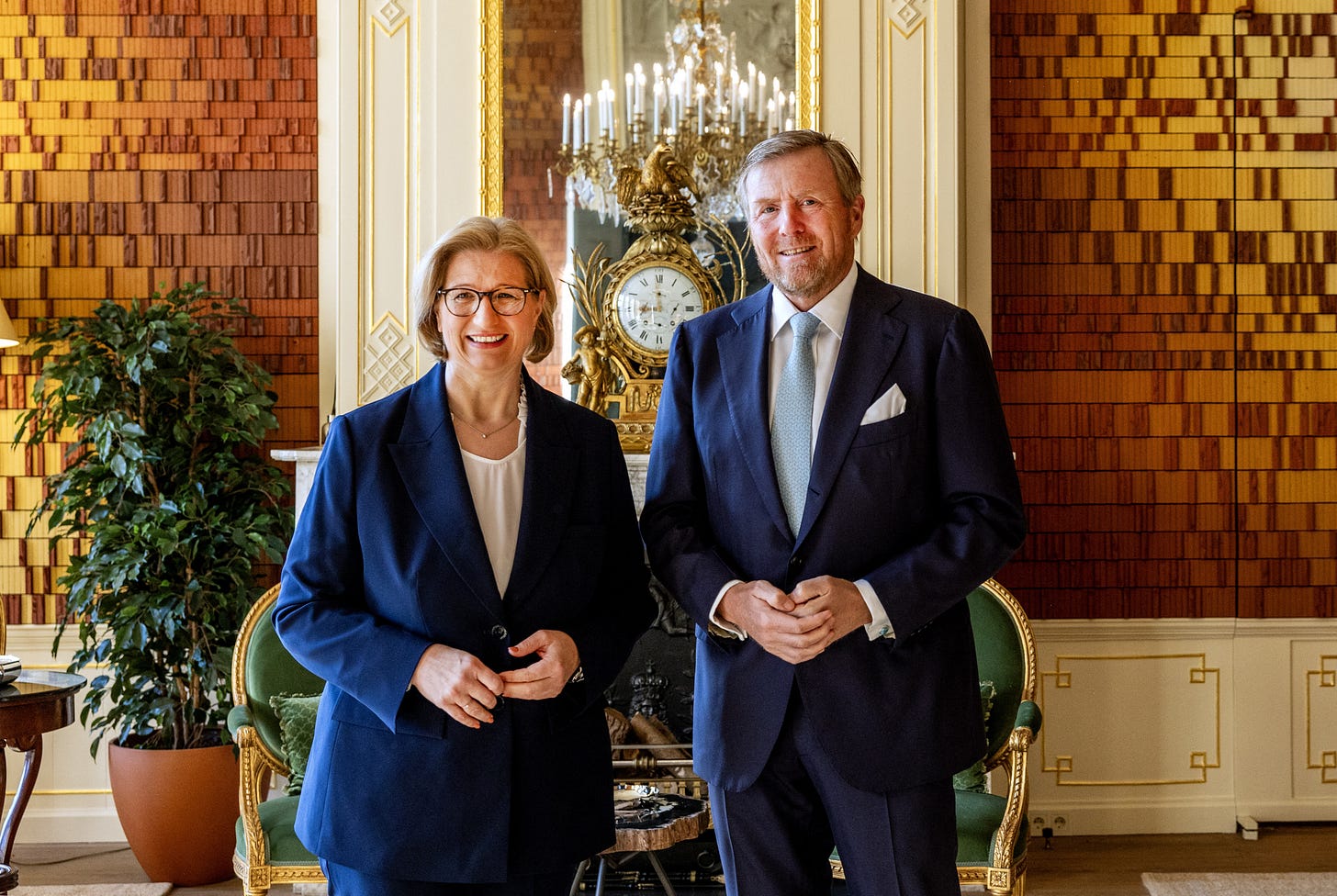King Willem-Alexander in The Hague with the German state leader