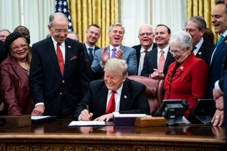 While President, Donald Trump signed the bipartisan First Step Act, the most significant criminal justice legislation in a generation.