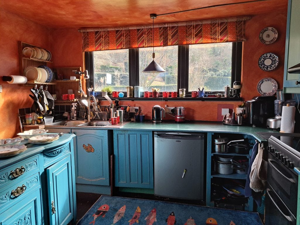 Home made kitchen copyright Anne Wareham