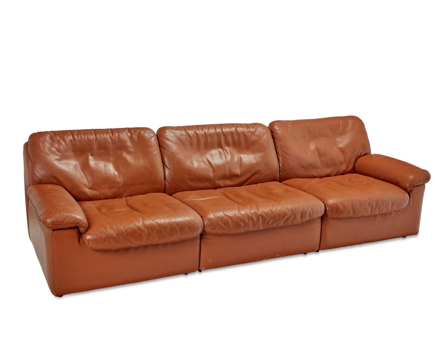 A De Sede DS 63 leather sofa for Stendig