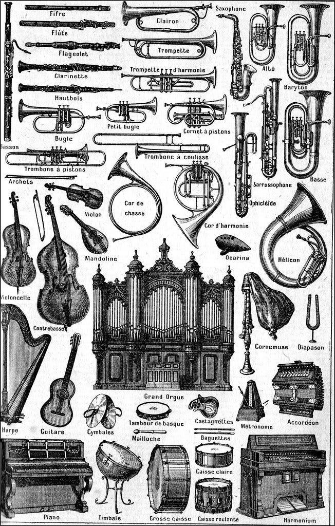 the 1920s-music instruments | Mo | Flickr