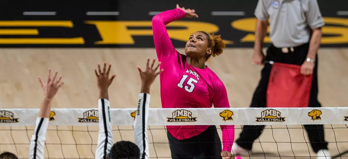 Freeman Flawless on Offense, but Volleyball Can't Overcome First Place  UAlbany - University of Maryland, Baltimore County