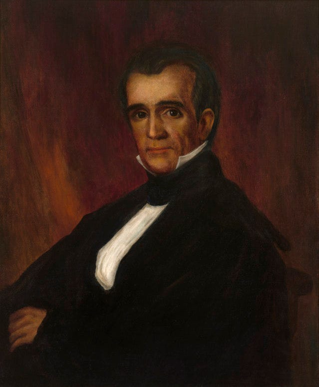 Portrait of James K. Polk.