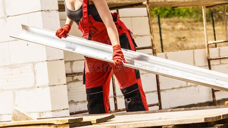 Woman Fixing Gutter Stock Photos - Free & Royalty-Free Stock Photos from  Dreamstime