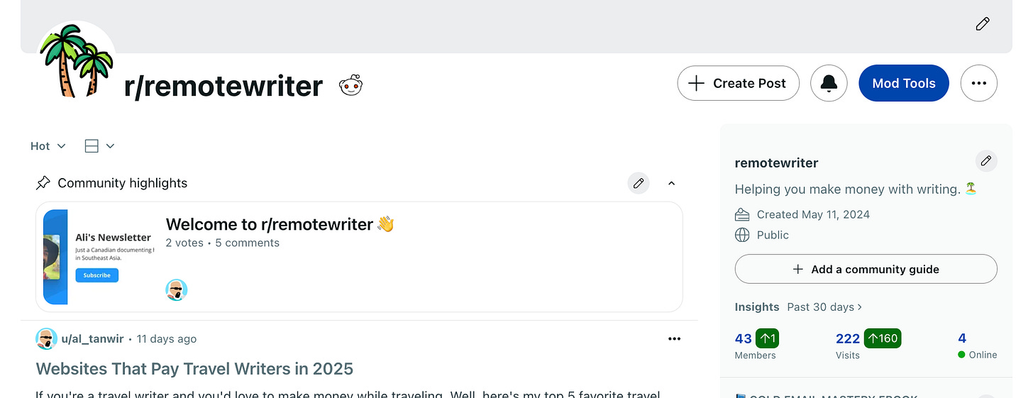 r/remotewriter Reddit community