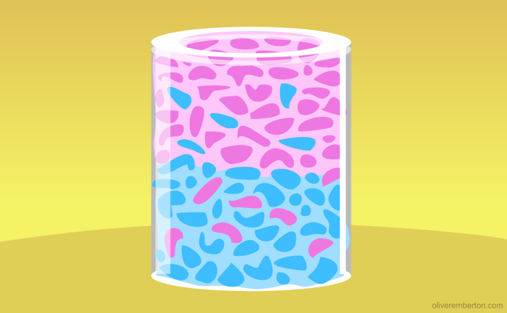 Mixed up jellybeans