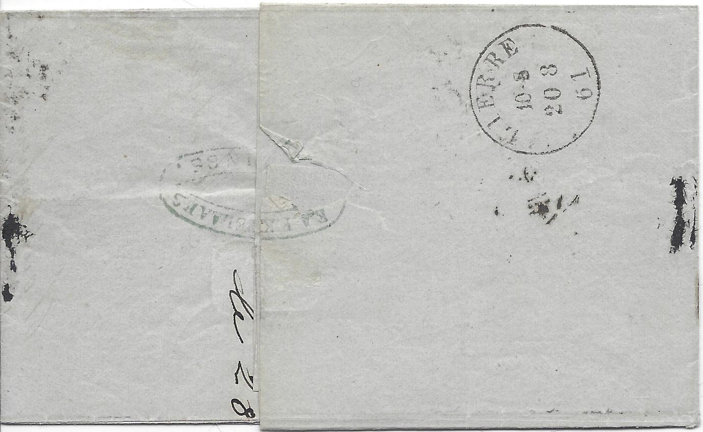 Back of Belgian letter