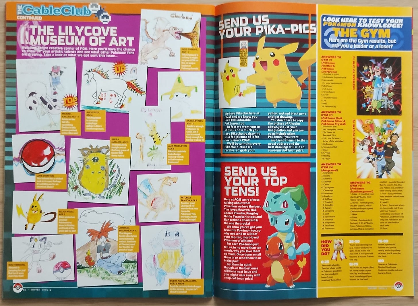 More fan-submitted Pokémon art from the magazine