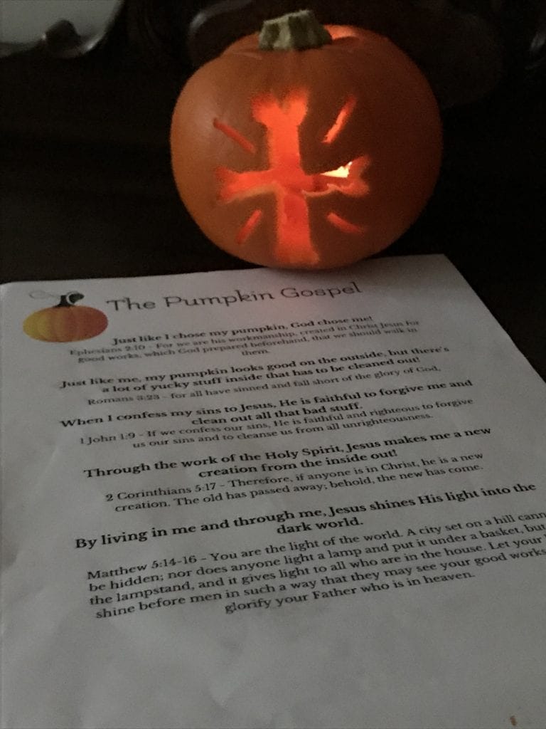 the pumpkin gospel bible object lesson