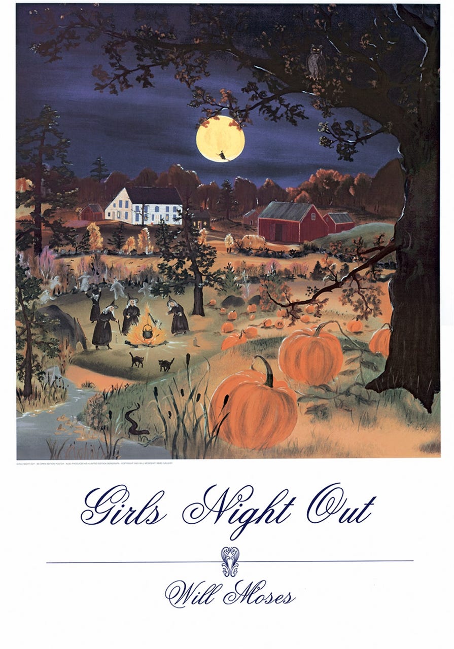 The Art of Will Moses. Girl's Night Out Poster