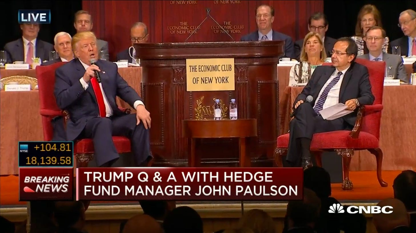 Trump’s Q. & A. With Paulson