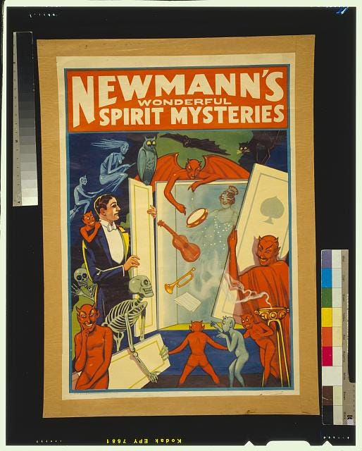 Vintage Poster Advertising Newman's World of Spirits