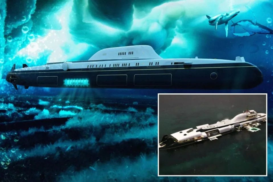 The project focuses on building a superyacht submersible that can remain under water for up to four weeks.