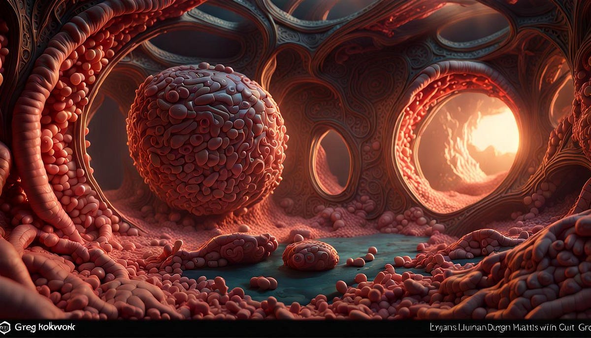 Human gut artist impression Human gut artist impression