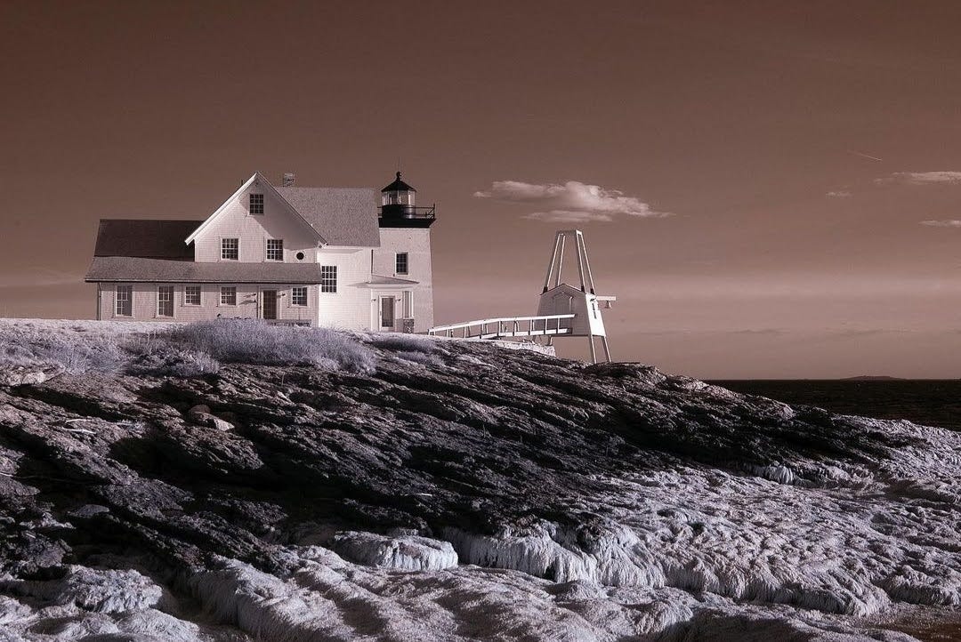Hendricks Head Lighthouse in Southport,Me  