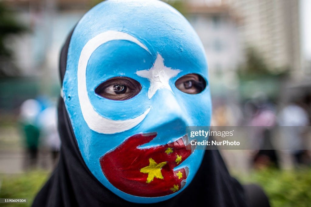 Rally For Muslim China Uighur In Front Of China Embassy