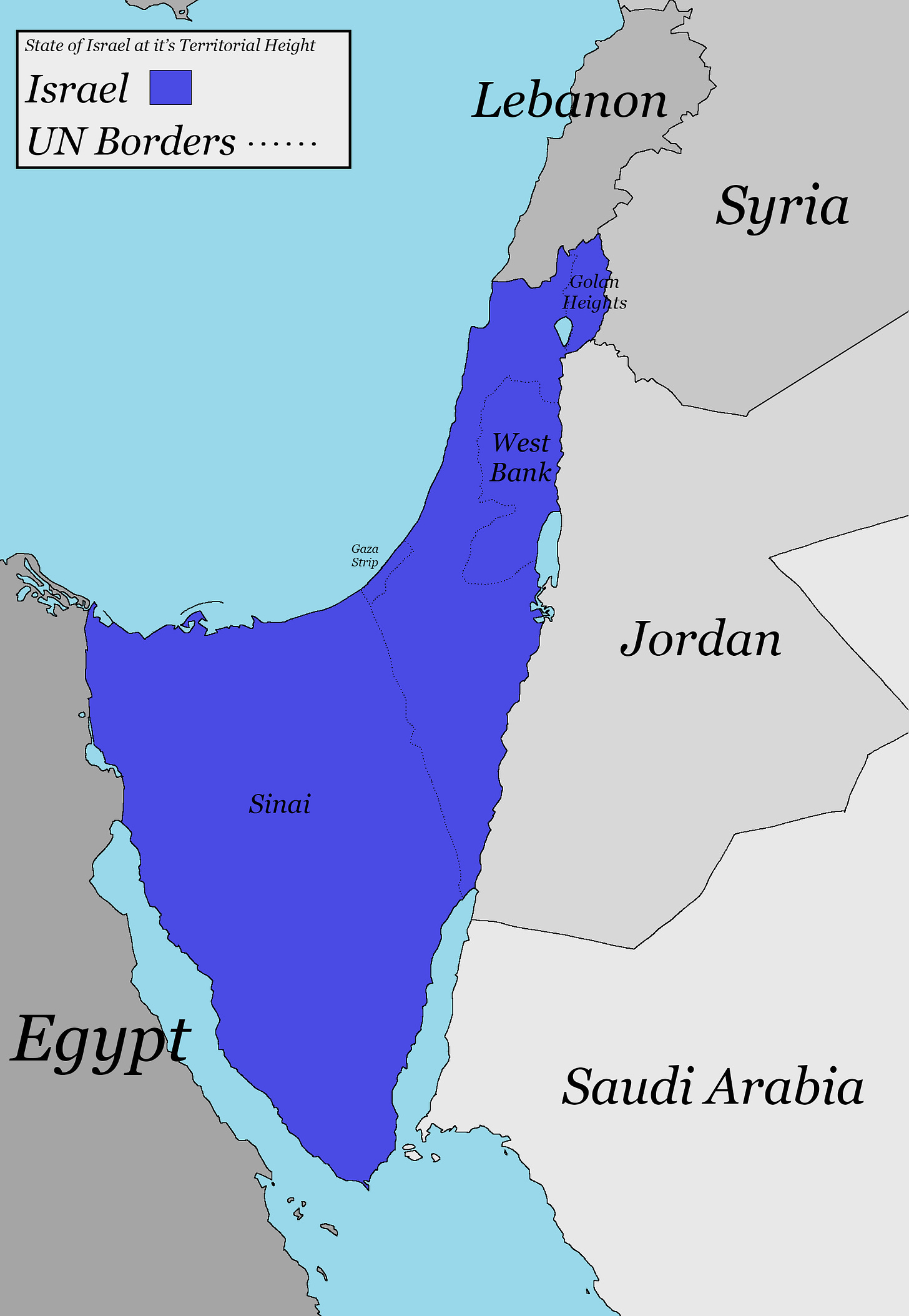 No peace until Israel returns to the 1967 borders", "We will only recognize  Israel based on the 1967 borders". The 1967 borders: : r/Israel