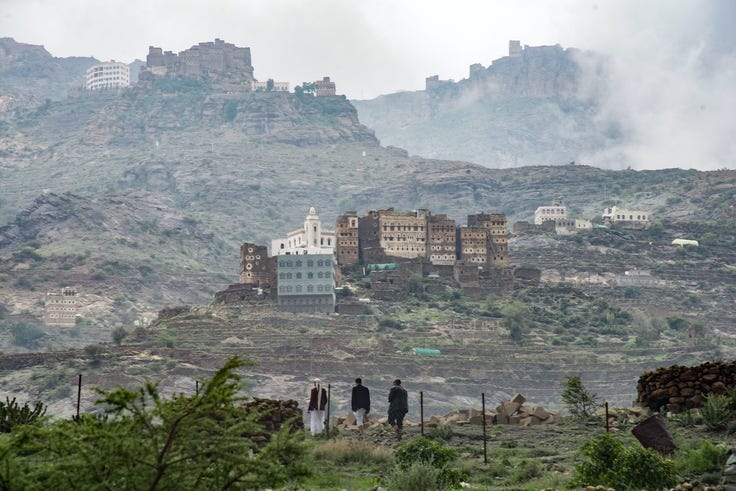 写真）イエメンの緑豊かな山岳地帯（Mocha Origins 提供）