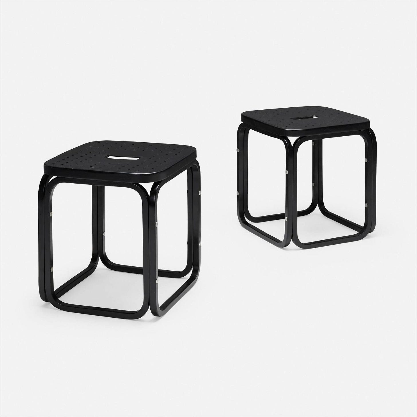 Otto Wagner, Stools, pair
