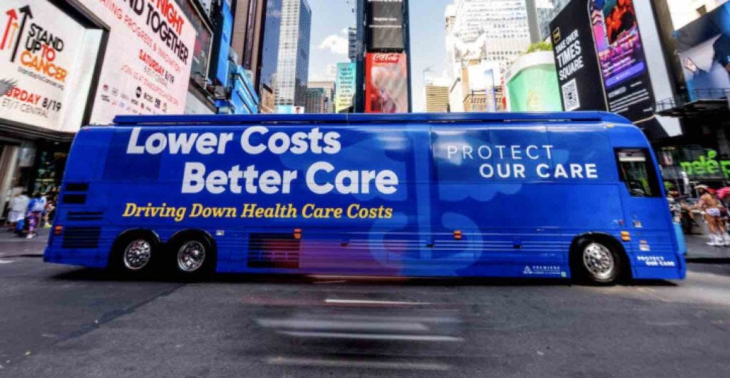 The Care Force One bus tour will travel to more than 17 states, make more than 50 stops, and travel nearly 12,000 miles.to sounding the alarm about the threat Donald Trump and MAGA Republicans pose to American health care. 