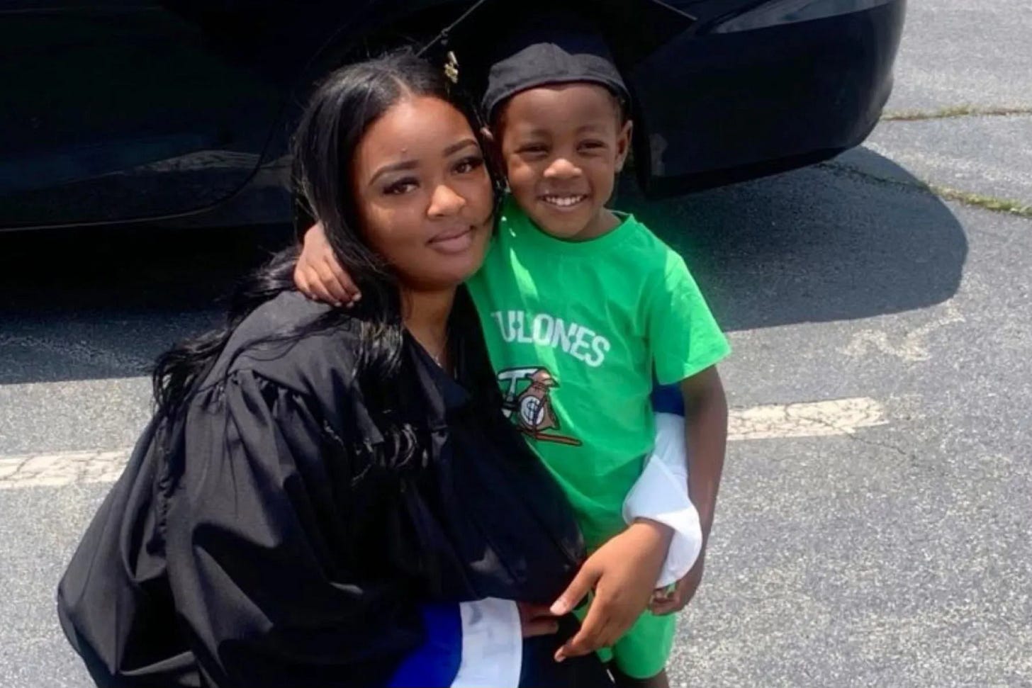 Picture of Georgia woman Adriana Smith with her son