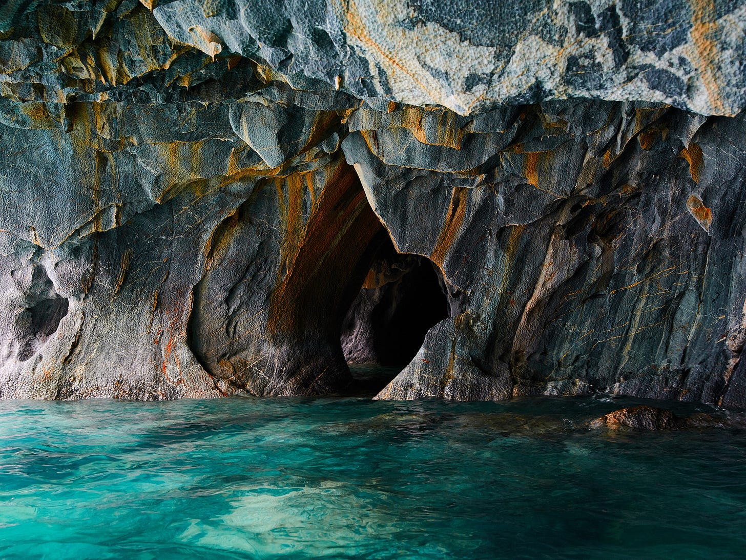 Colorful marble caves